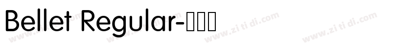 Bellet Regular字体转换